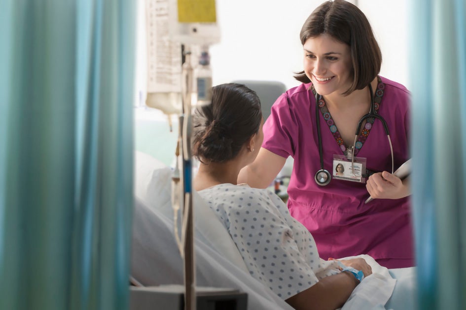 Nurse with a patient